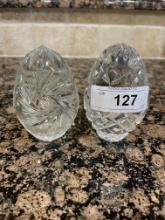 (2) Crystal Paper Weights