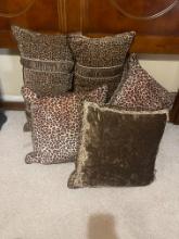 (5) Leopard Print Pillows