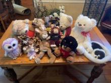 (13) Assortment of Stuffed Animals