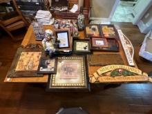 Large Lot of Wine DÃ©cor