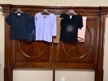 (6) 3 Outfits, Jeans/Pants Size 6, Size Small Tops