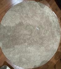 Large Light Brown Circle Rug