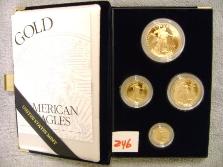 1 - 1997 4pc Proof Gold Eagles