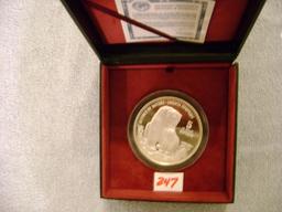 1 - 1987 Russia 5oz Proof Silver Cooperation & Peace Medal