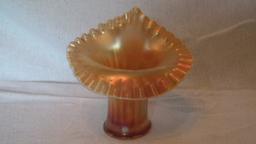 Peach opal tulip vase 6”	