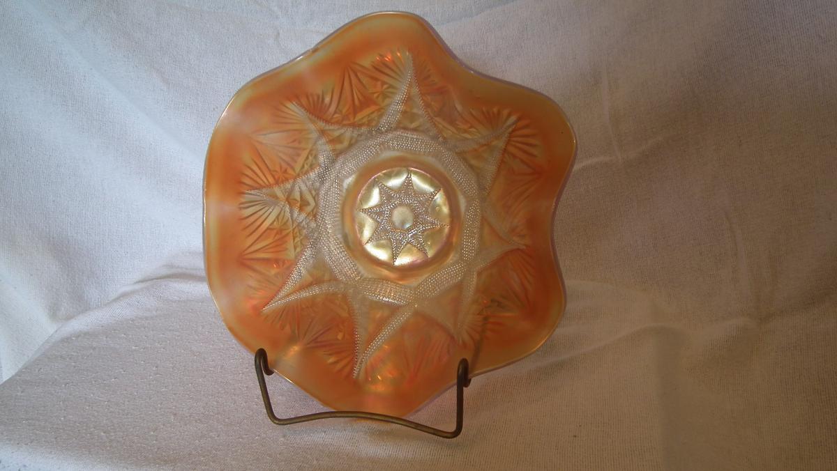 Peach opal dish 5”x9.5”