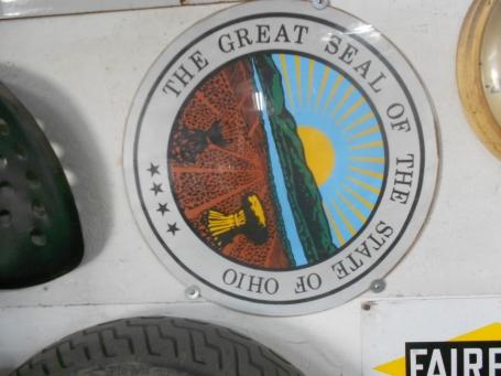 Great Seal State of Ohio – papers behind plexiglass