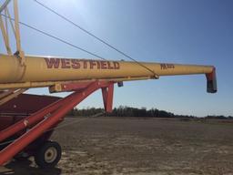 Westfield MK 100-51, 8”x51’ transport auger, swing away hopper, hyd. lift