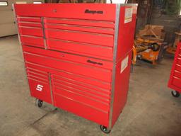 Snap-On 54" eight drawer double bank Master series top chest