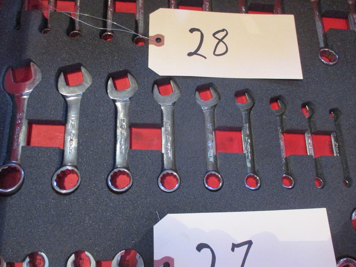 Snap-On 9 pc. SAE midget combo wrenches