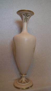 Tall hand-painted lady vase