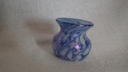 Blue & white spittoon toothpick holder,