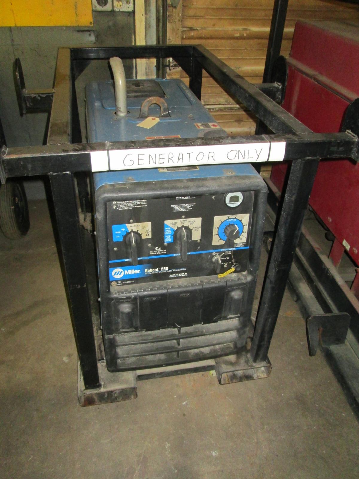 Miller Bobcat 250 CC/CV, AC/DC welder w/ 10,000 watt generator