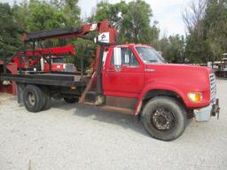 ’98 Ford F Series, Crane truck 14’ bed, Pittman Hydra-Lift 4 ton crane