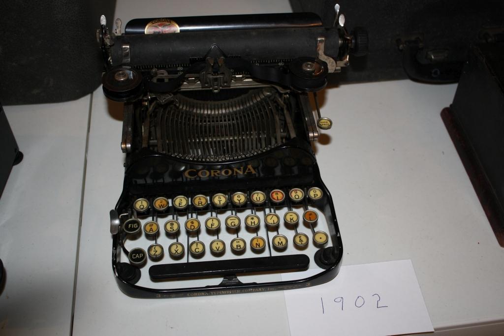 Corona # 3 Typewriter, Patten 1917