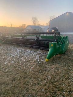 1999 JD 920 Flex Platform bean head, poly skid plates