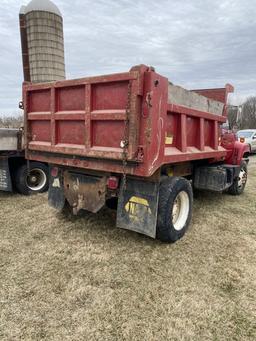 97 GMC 7500 C-Series single axle dump truck