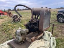 Antique Waukesha Engine w/ Studebaker Radiator
