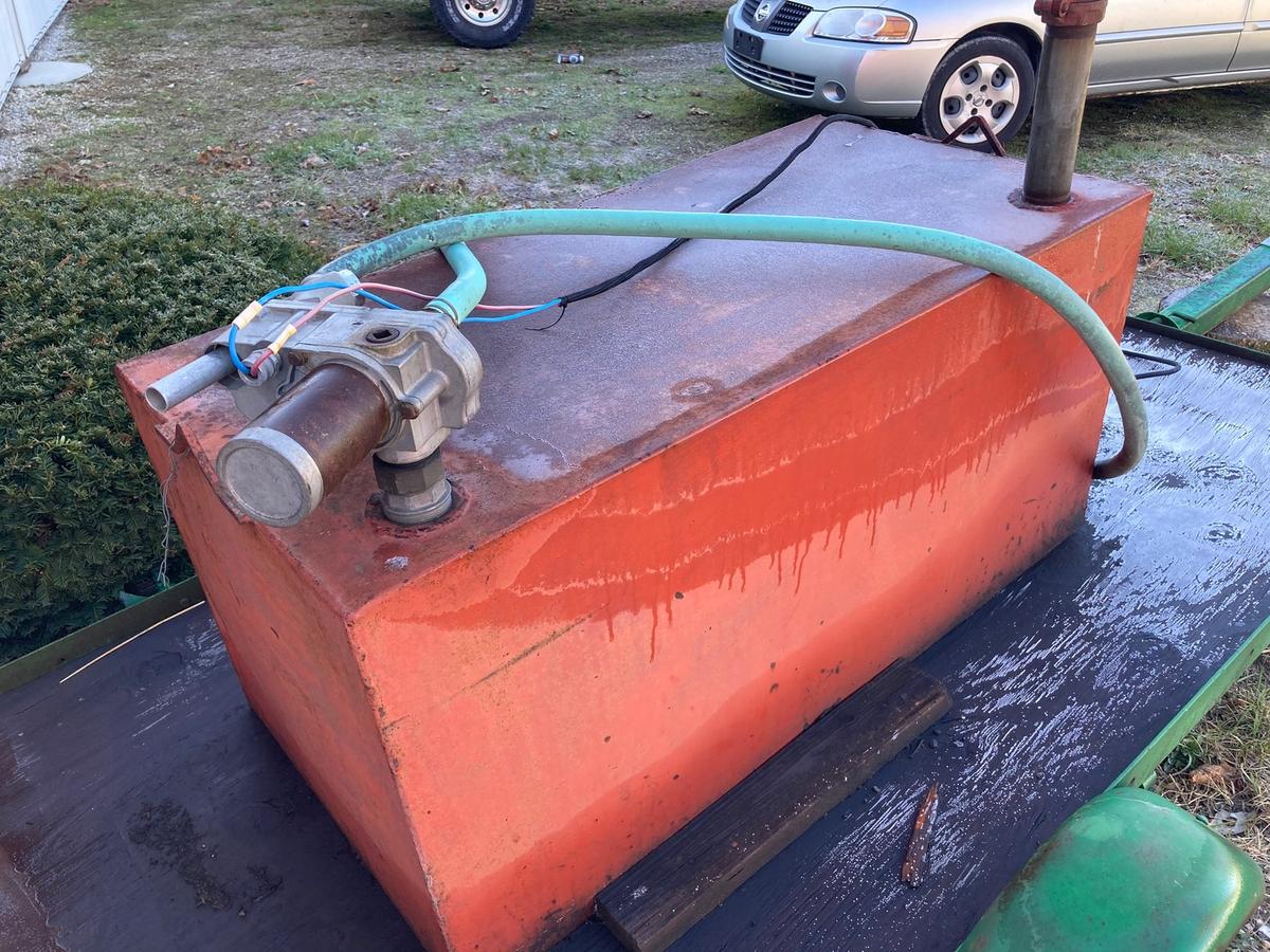 100 gal. steel fuel tank w/ elect. pump