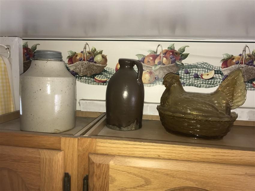 Stoneware And Glass Items Lot