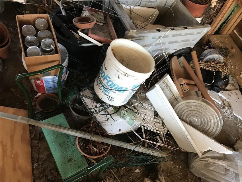 Clean Out Lot Inc. Canning Jars, Garden Cart Etc