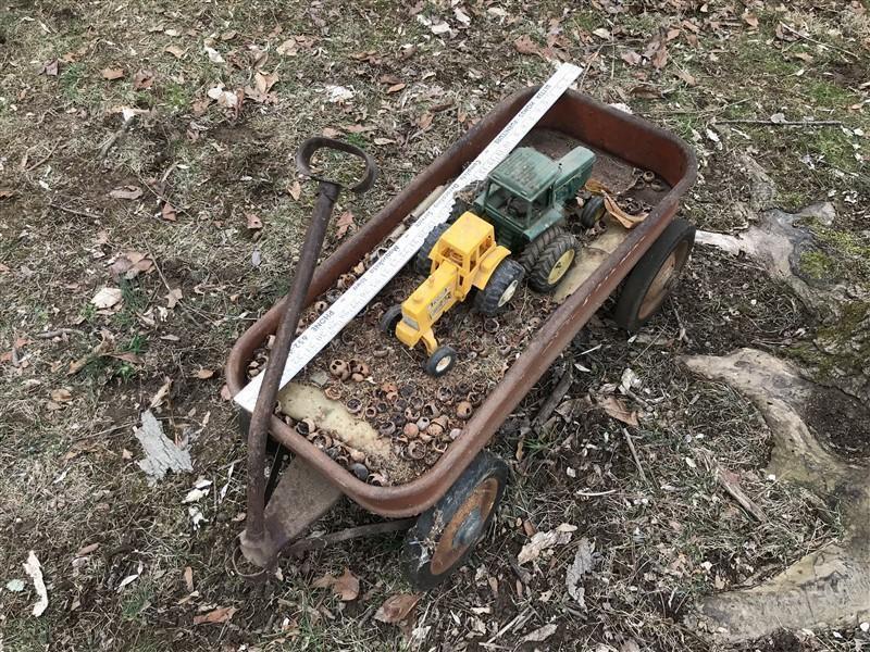 Early Radio Flyer Wagon Plus Toys