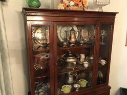 Vintage Hickey Mfg Co. Large China Cabinet Nice