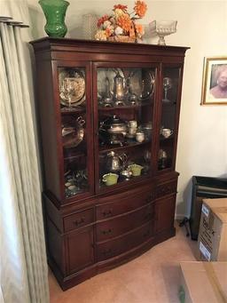 Vintage Hickey Mfg Co. Large China Cabinet Nice