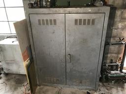 Very Large Industrial Steel Storage Cabinet Locker