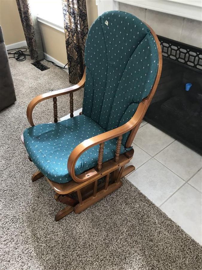 Oak Wood Platform Rocker Chair