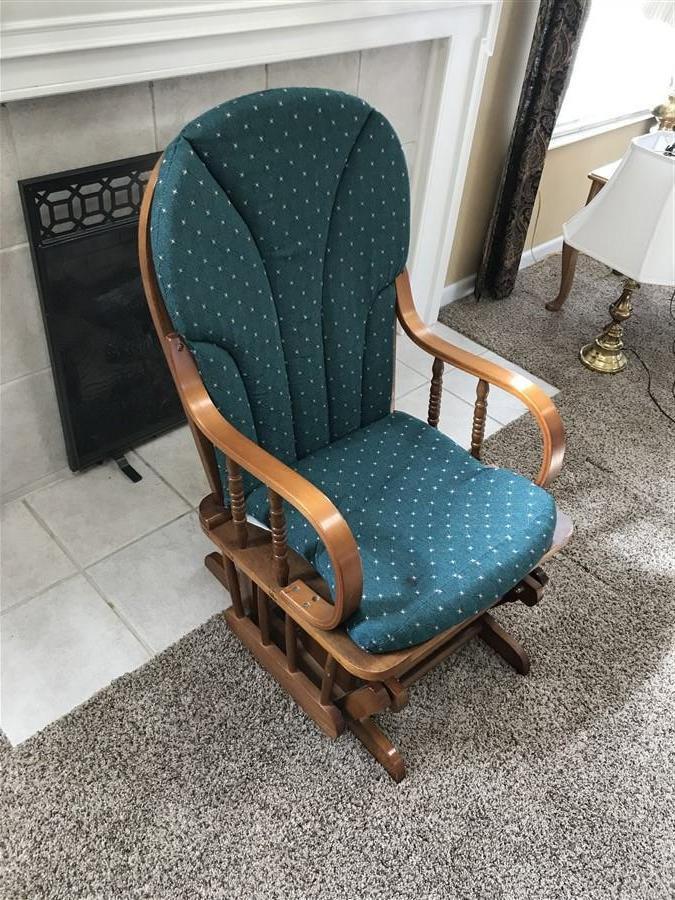 Oak Wood Platform Rocker Chair