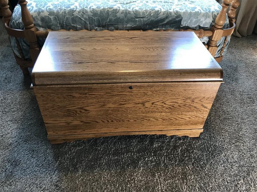 Solid Oak Amish Made Blanket Chest