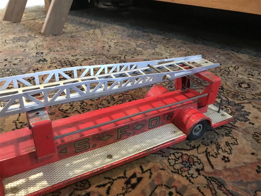 Vintage Large Structo Fire Truck Toy