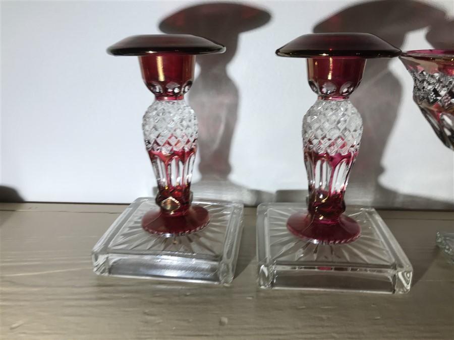 Group Lot Antique Glass Including Ruby Pressed