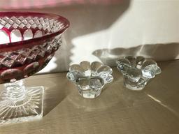 Group Lot Antique Glass Including Ruby Pressed