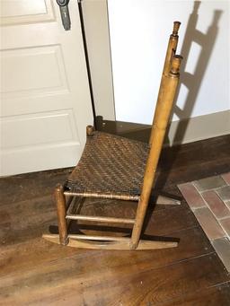 Antique Rocking chair w/Turned Finials
