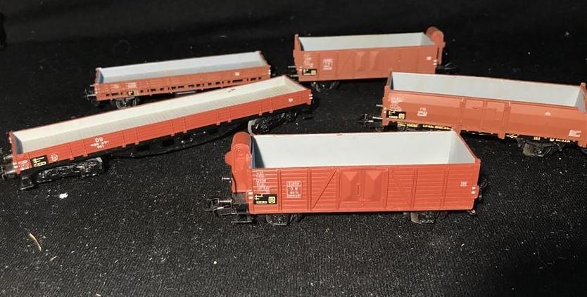 5 50's Marklin HO Model Railroad Utility Cars