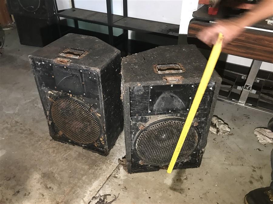 Pair of Large PA or Monitor Speakers from Barn