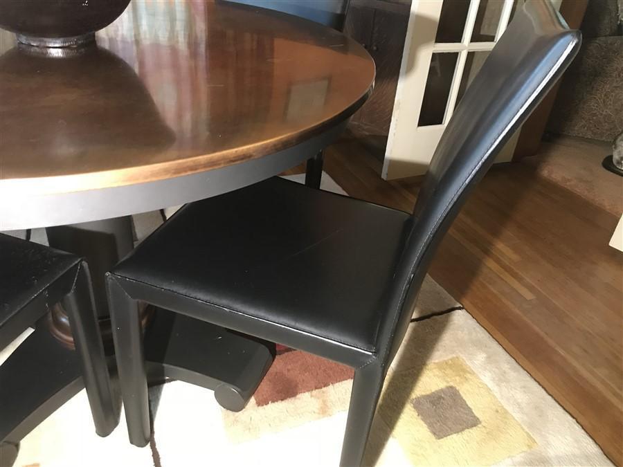 Vintage Metal Topped Table and 4 Chairs Set