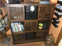 Unusual Vintage Storage Bookshelf Unit