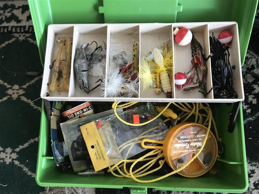 Fishing Reels, Tackle, Poles Etc Lot