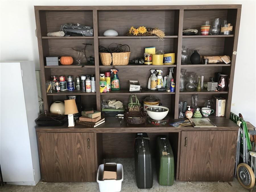 Large Vintage Desk Unit in Garage