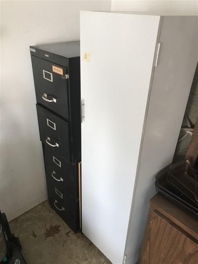 Metal File Cabinet & Metal Locker Unit
