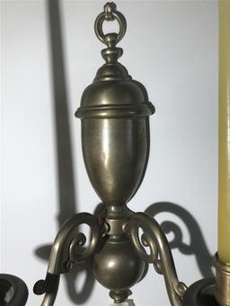 Pair Heavy Brass Wall Mounted Candle Holders