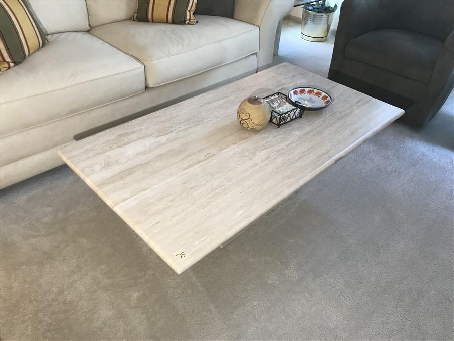 Marble Topped Table w/Marble Base