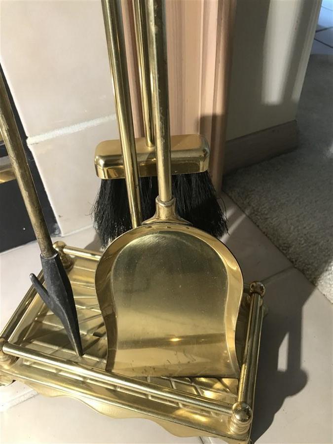 Brass Fireplace tools set