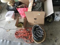 Group Lot Household Items, Extension Cord Etc