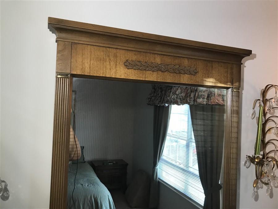 Large Vintage Dresser With Mirror