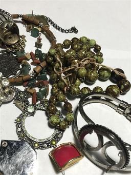 Lot of vintage costume jewelry