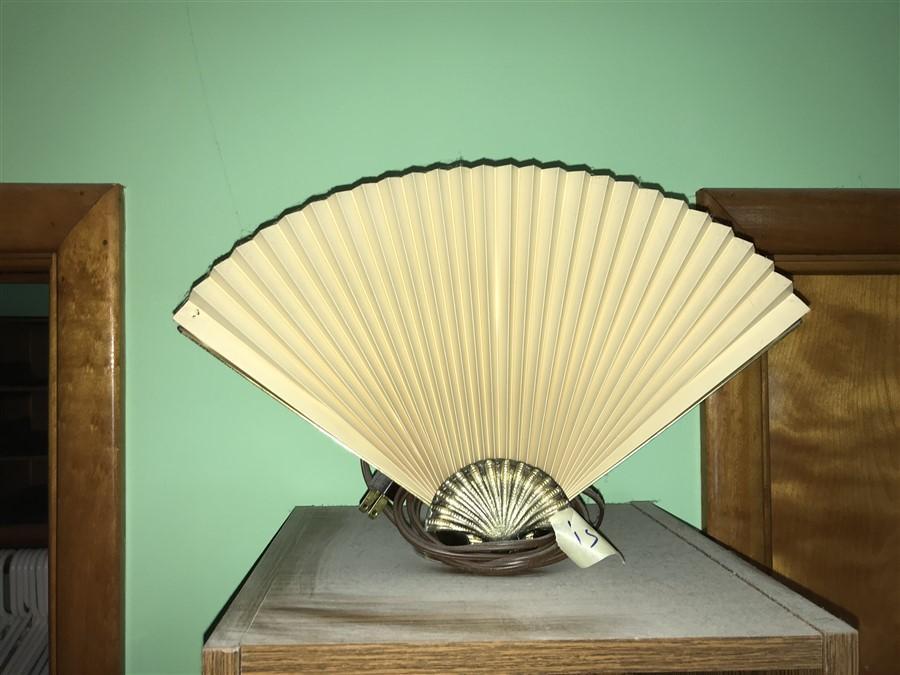 Vintage Brass Fan Light Lamp